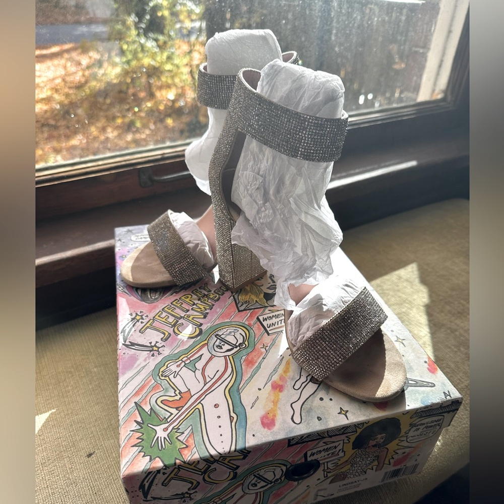 Jeffery Campbell Kassidy sparkle heels
